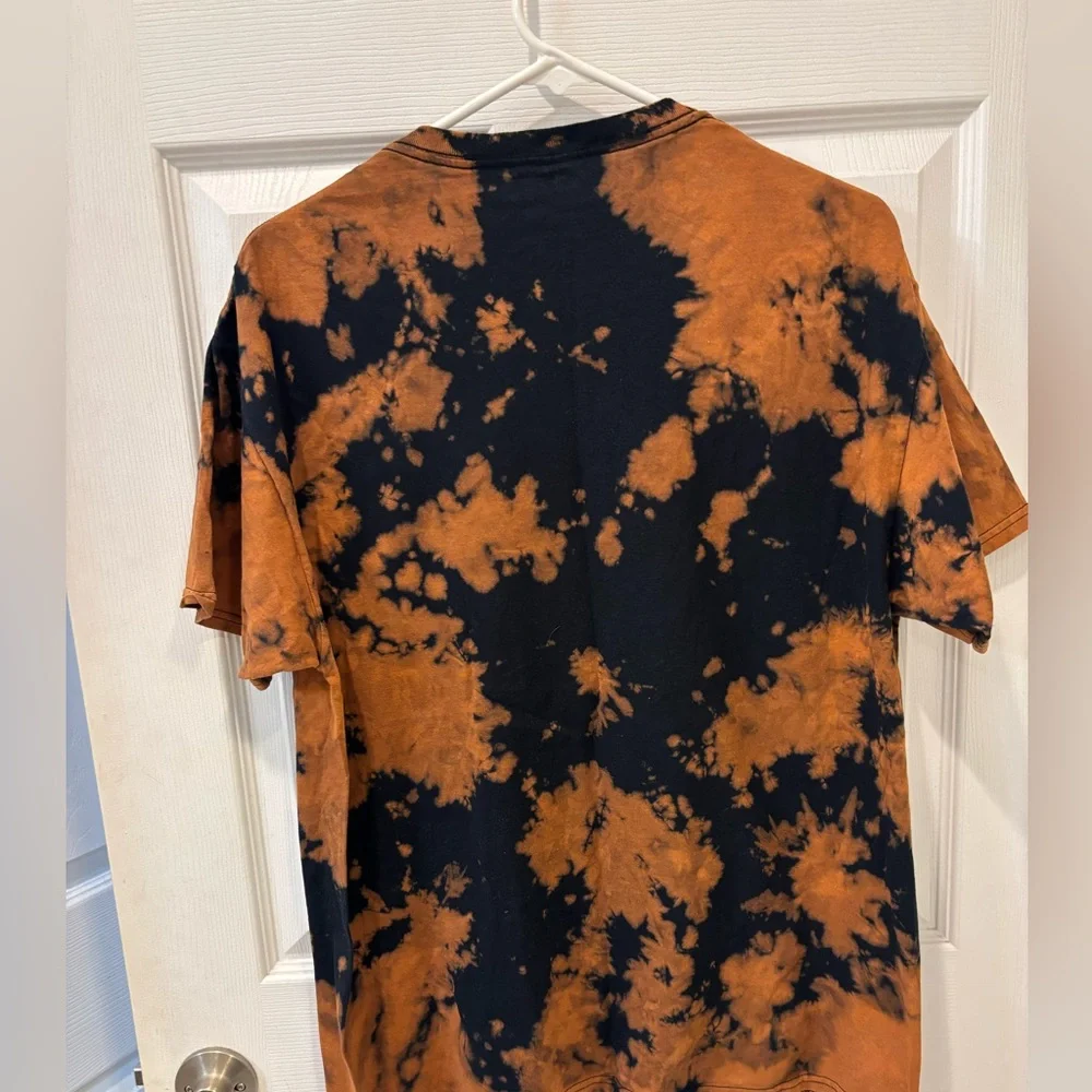 AC/DC Brown and Black Tie Dye‎ T shirt